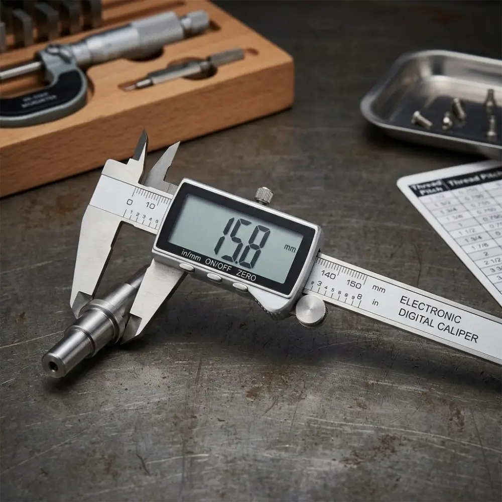 150mm Digital Caliper High Precision with LCD Display, Auto Calibration Unit Switch, Inside Outside Depth Measurement, Slip Resistant Buttons, Portable Durable ABS for DIY Craft Workshop Home Use