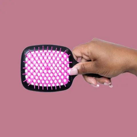 Detangling Hair Brush mm for All Hair Types Gentle on Waves Curls Coils Smooth Sleek Tangle, Coily, Wavy