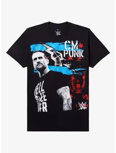 WWE CM Punk Jumbo Print T-Shirt Unisex Tee, Hottopic Tee, Trending Shirt
