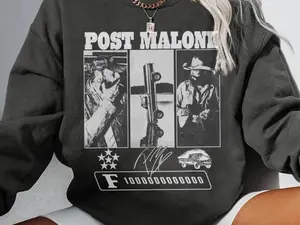 Vintage Po.st Malone unisex T- Shirt, Cowboy Country Sweatshirt, Western Graphic Tee, F1 Trillion Tour shirt