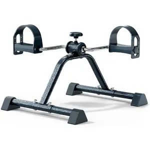 Under Desk Elliptical & Mini Exercise  - Seated  Exerciser & Pedal Machine for Seniors Arm &  Workout, with Non-Slip Covers & Multiple Adjustable Resistance/Speeds