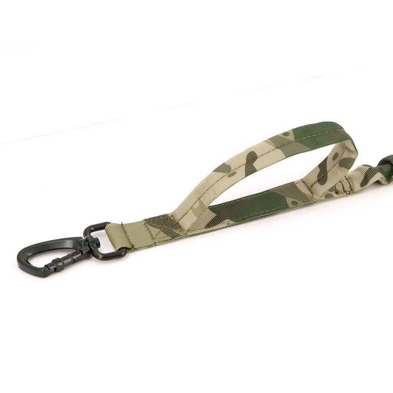 Military Tactical Dog Leash Adjustable Quick Release Elastic Leads Rope With 2 Control Handle For Medium And Small Dogs Pet Supplies Harness Straps