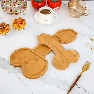 1 Pcs Reusable Bamboo Plate Bachelorette Party Wooden Snack Plate   Cheese Board Funny Charcuterie Platter Gag Gift Bachelor unny Gifts for Adults Party Supplies