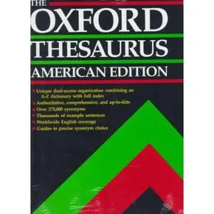 USED-The Oxford Thesaurus: American Edition by Laurence Urdang (Hardcover)
