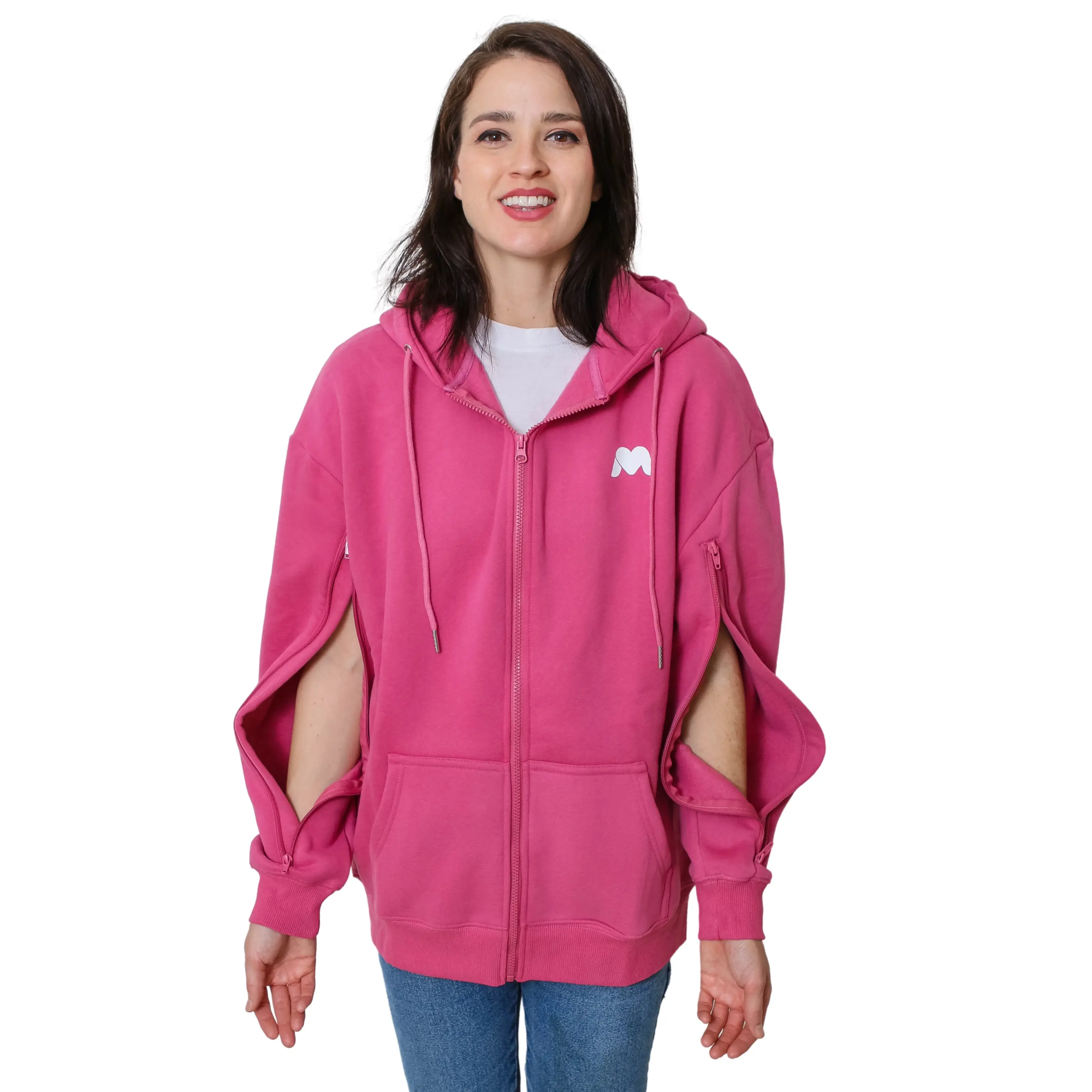 Arm Access Hoodie. Unisex