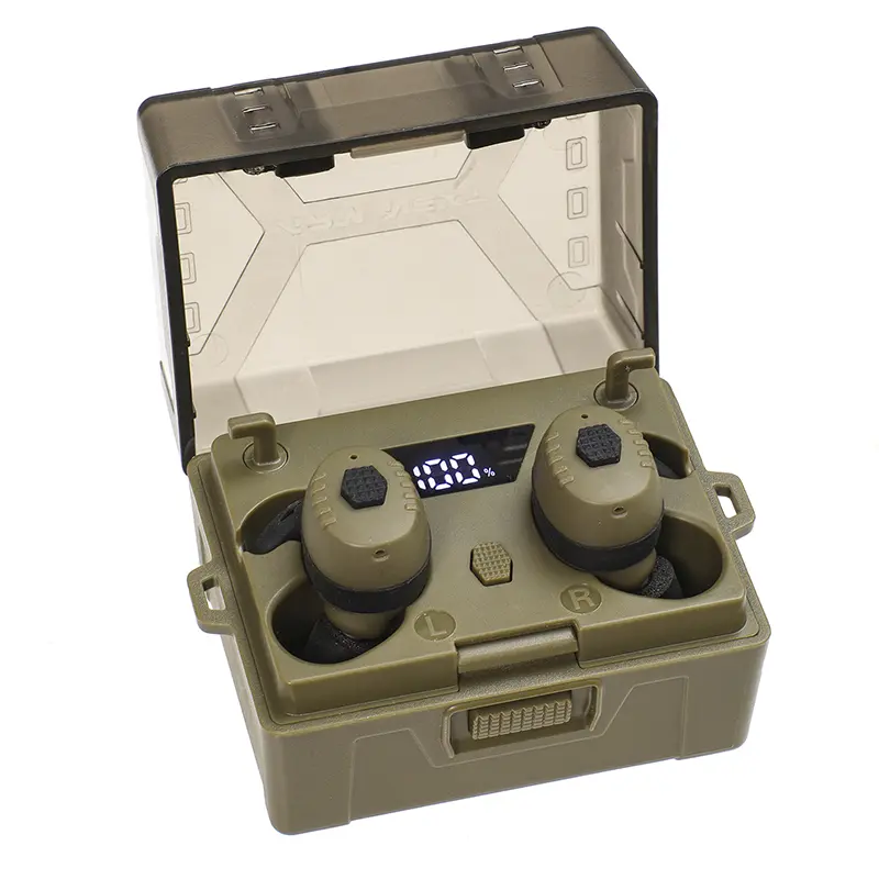 ARM NEXT FieldOps E30 Tactical Wireless Earbuds with 31dB Noise Reduction for Hunting & Work, Bluetooth Headset with LED Display, 6 Hours Playtime, Wireless Earphones, Audio Earbuds, Bluetooth Earbuds
