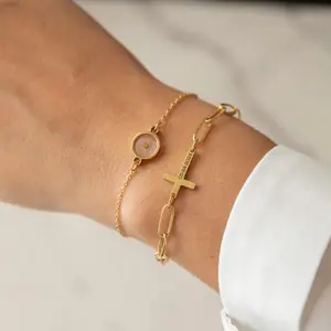 Mustard seed bracelet with cross, Christian Jewelry gift for her, Matthew 17 20, Faith Can Move mountains, Biblical jewelry, Psalm 46:5