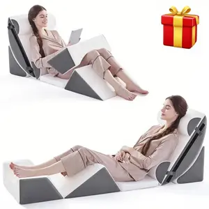 6 PCS Orthopedic Bed Wedge Pillow for Sleeping, Adjustable Post Surgery Pillow Set for Body, Back and Leg Pain Relief, Memory Foam Support Pillows for After Surgery As Thoughtful gifts for Mother's Day,Thanksgiving and Christmas