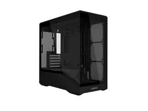 Lian Li VECTOR V100 MINI Micro Form Factor Compact PC Case, Panoramic Tempered Glass, Support Backet-Connect Micro-ATX, 415mm GPUs, 360mm Radiator, 9 x 120mm Fans, Dust Filiter, RGB - Black (V100MIX)