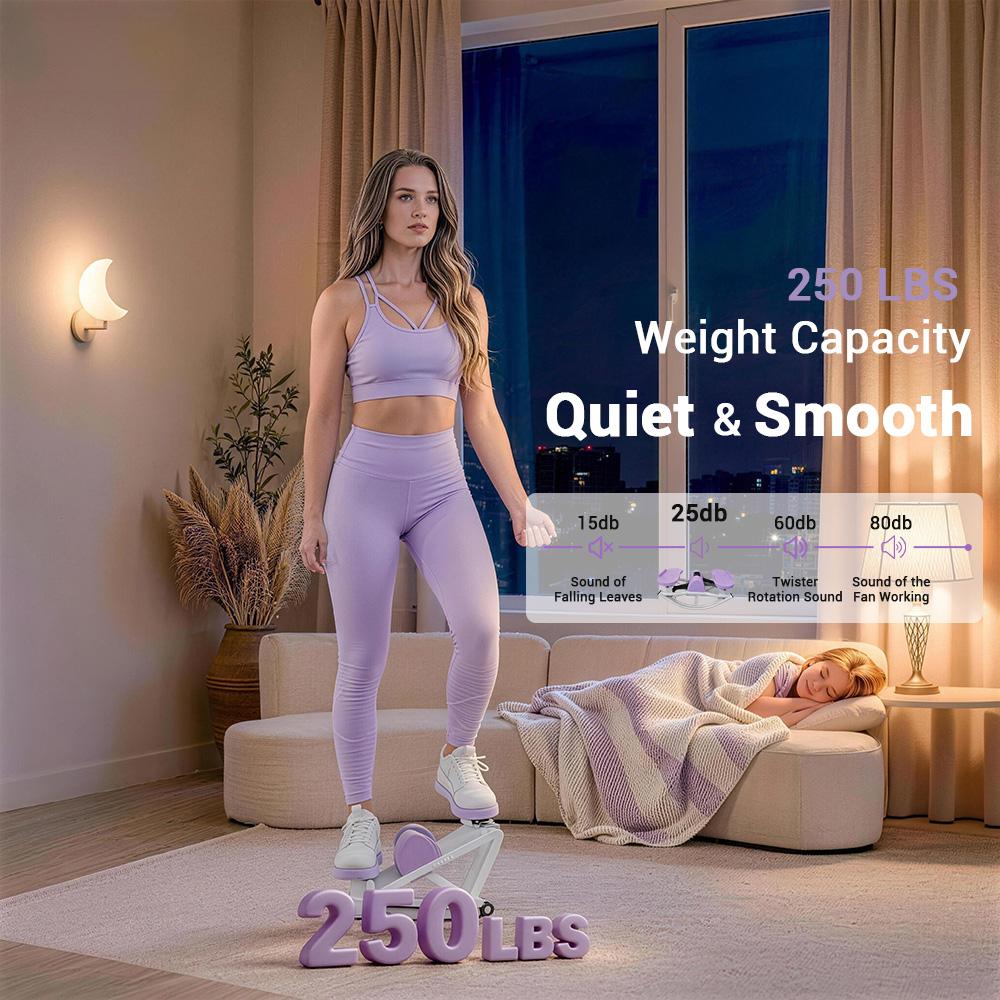 Umay Rocking Stepper Side Sepper Machine for Home Workout, The All-in-One Stepper for Office - 265LB Capacity