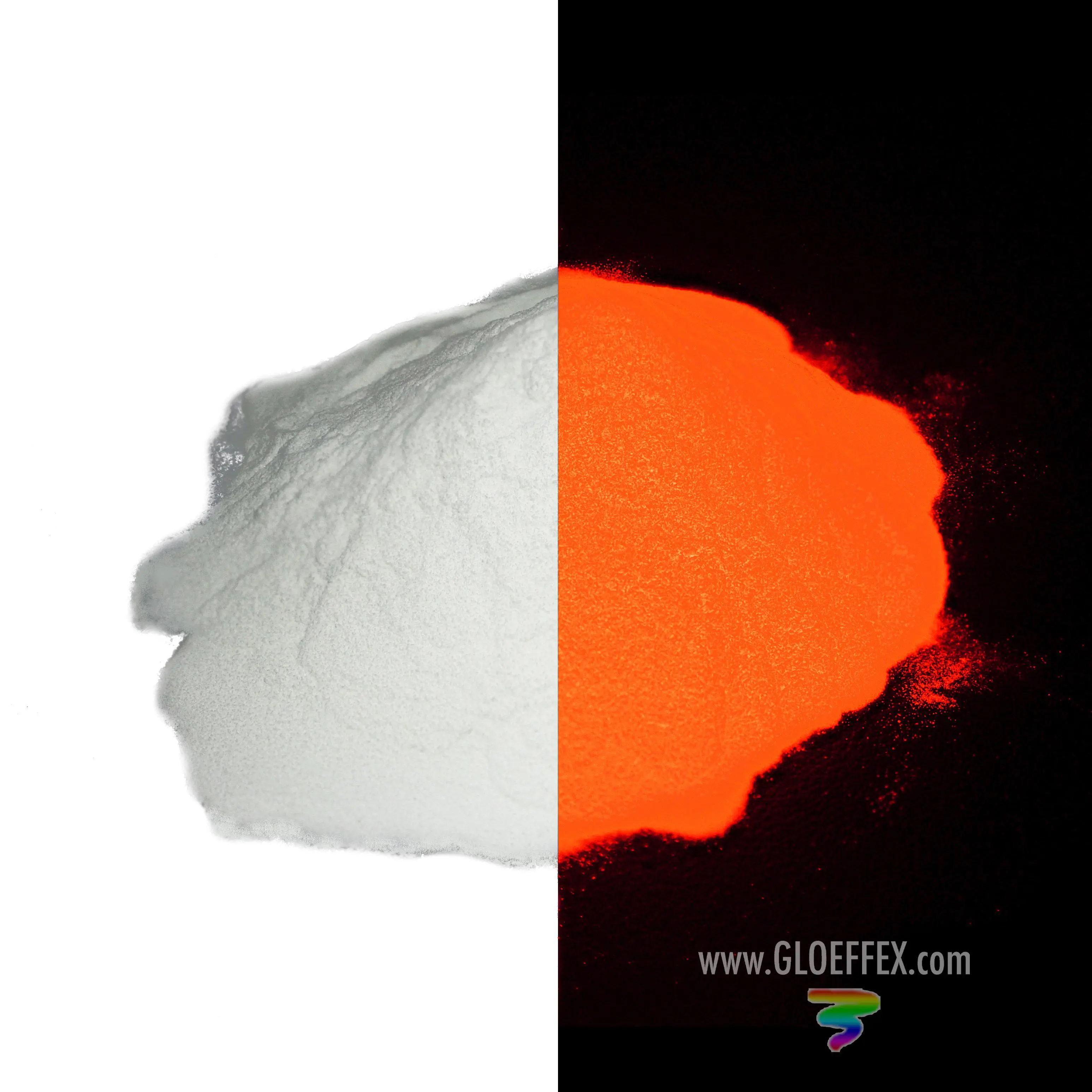 Phosphorescent Glow in the Dark Powder Pigment - Red
