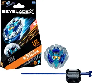 Beyblade X Buster Dran 1-60A UX Starter Pack Set with Attack Type Top and Launcher; Authentic Takara Tomy Battle Tops Games/Toys for Boys and Girls 8+