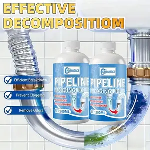 Drain Cleaner Solution, Effective Drain Unclog Tool, Suitable for Kitchen & Toilet Use, Easy Application, Quick Results