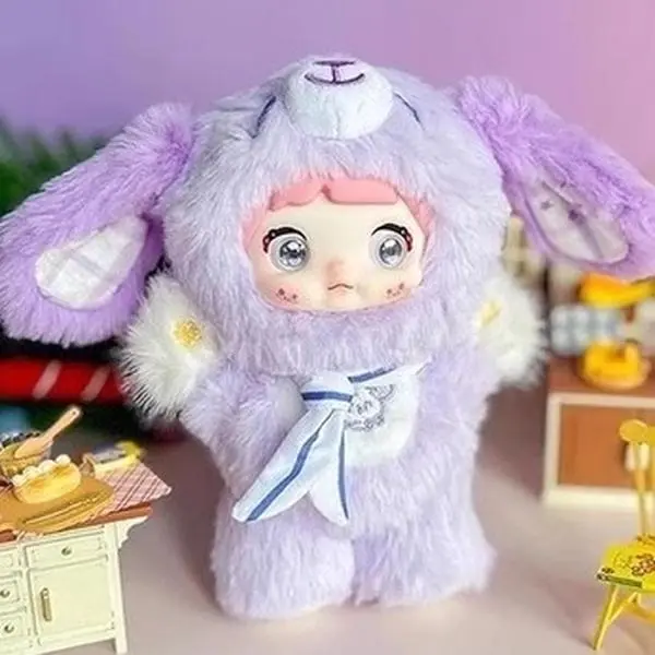 Nommi Jelly Wag Puppy Diary Series Vinyl Plush Blind Box, Cute Collectibles, Vinyl Desk Accessory for Desk Setup Aesthetic, Bag Charm Keychain