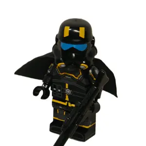 Helldiver building block figures complete with all shown accessories. compatible with all major building block brands