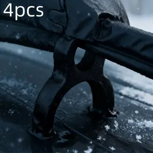 4pcs Car Windshield Wiper Ice Guard Holder, Prevents Wipers From Freezing, Winter Automotive Accessory, Non-Slip Design, Functional Vehicle Tool
