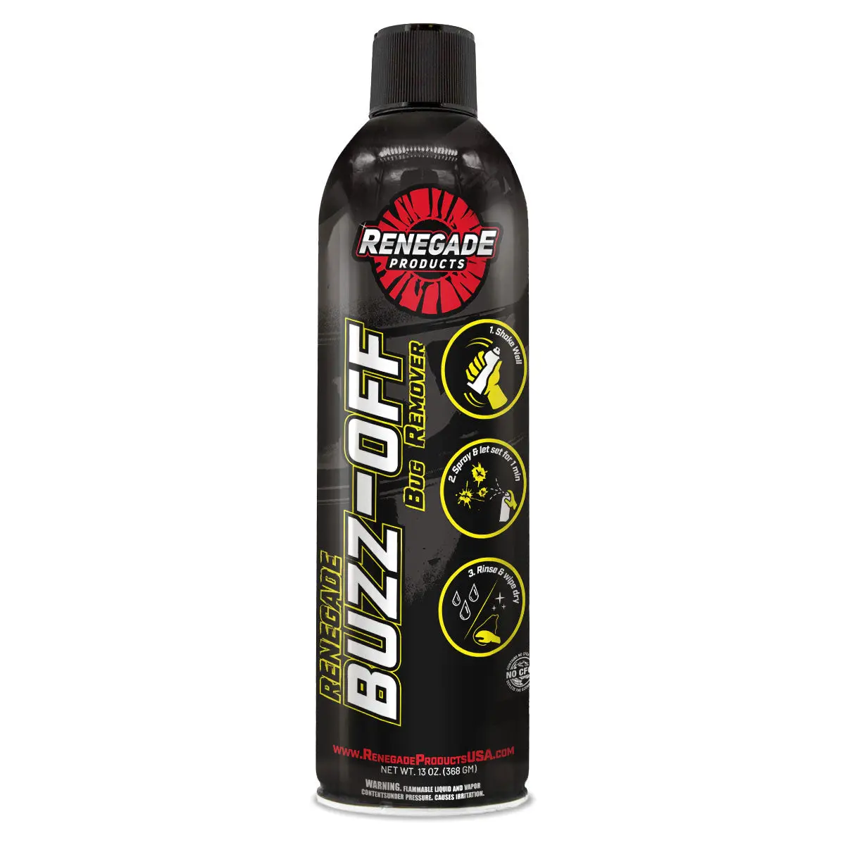Renegade Products Buzz-Off Bug Remover for Cars – Safe on Paint & Glass, Removes Stubborn Insects & Grime Renegade Products Buzz-Off Bug Remover for Cars – Safe on Paint & Glass, Removes Stubborn Insects & Grime