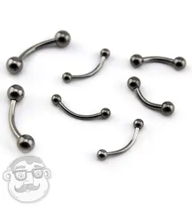 Titanium Curved Barbell Eyebrow Ring