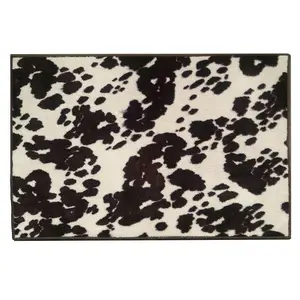 Cowhide Print Kitchen/Bath Rug