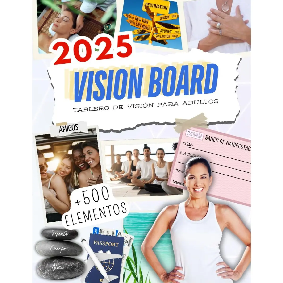 2025 Vision Board Libro en Español: Crea tu tablero de visión con más de 500 imágenes, fotografias, citas y afirmaciones positivas para visualizar y manifestar tus metas y sueños (Spanish Edition) Paperback – September 20, 2024