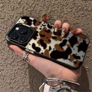 Tortoise Spot Shockproof Phone Case For iPhone 7 8Plus X Xsmax 11 12 13 14 15 16promax Samsung S24 S23 S22 S24ultra S23ultra S22ultra Stylish Trendy