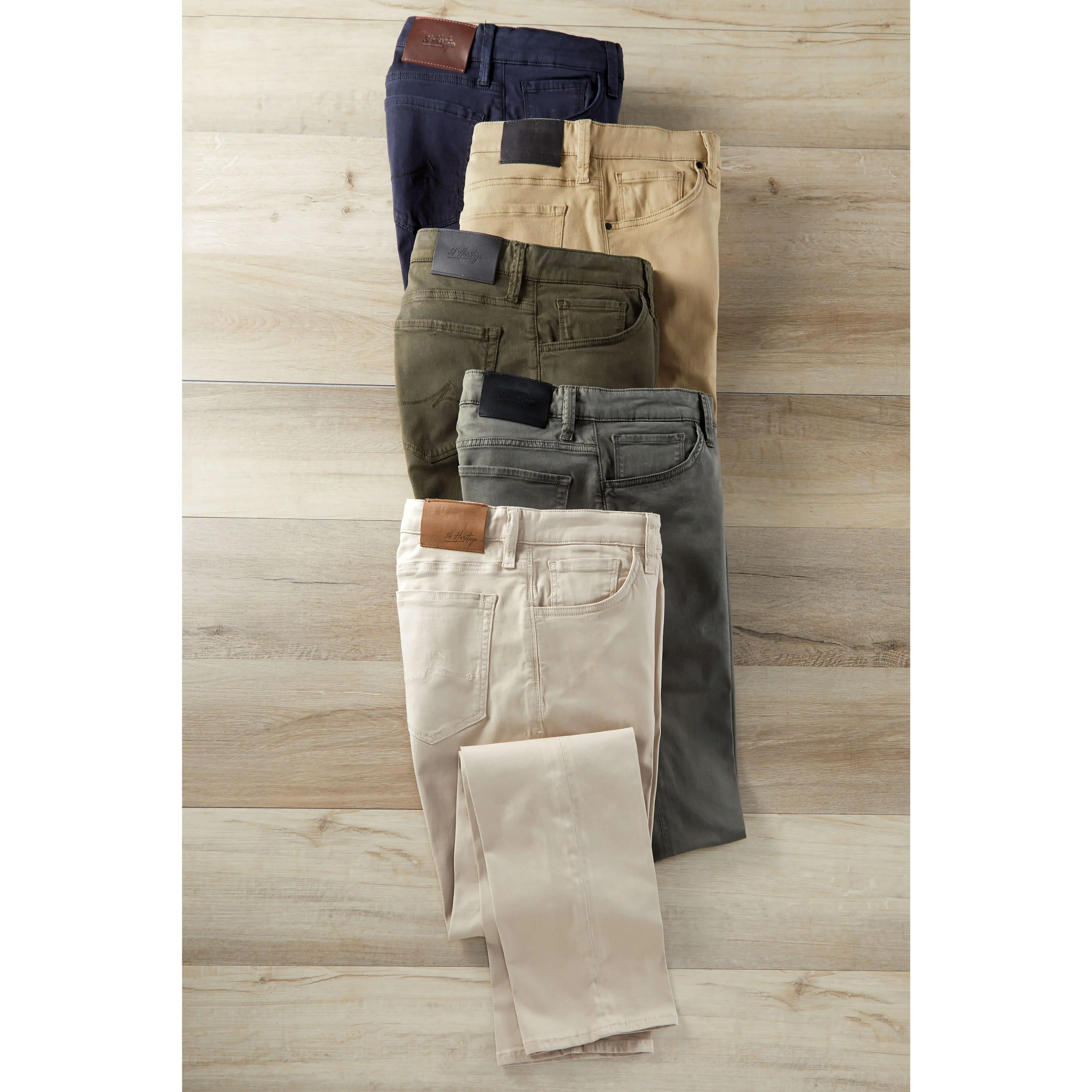 Men's Twill Jeans in a Classic Straight Leg Fit, 5-Pocket Menswear Style with Lightweight, Breathable Stretch Cotton Lyocell, Five Pockets
