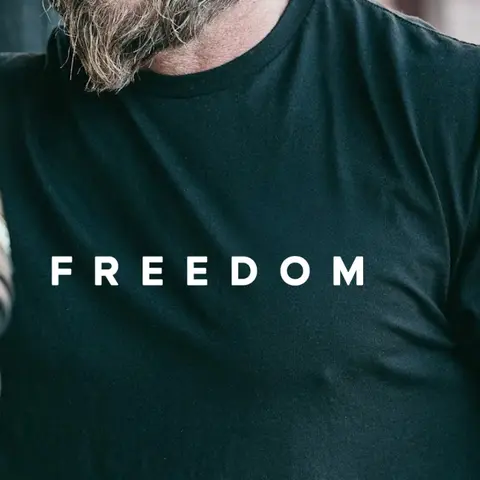 Charlie Kirk Freedom Shirt – Justice for Charlie Kirk Tee, Quote Graphic T-Shirt, Political Statement Top for Men & Women