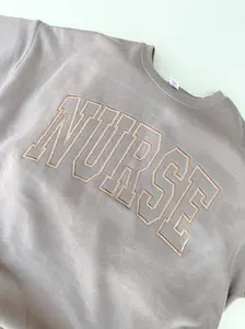 Nurse Crewneck Sweater with Heart & Stethoscope Design