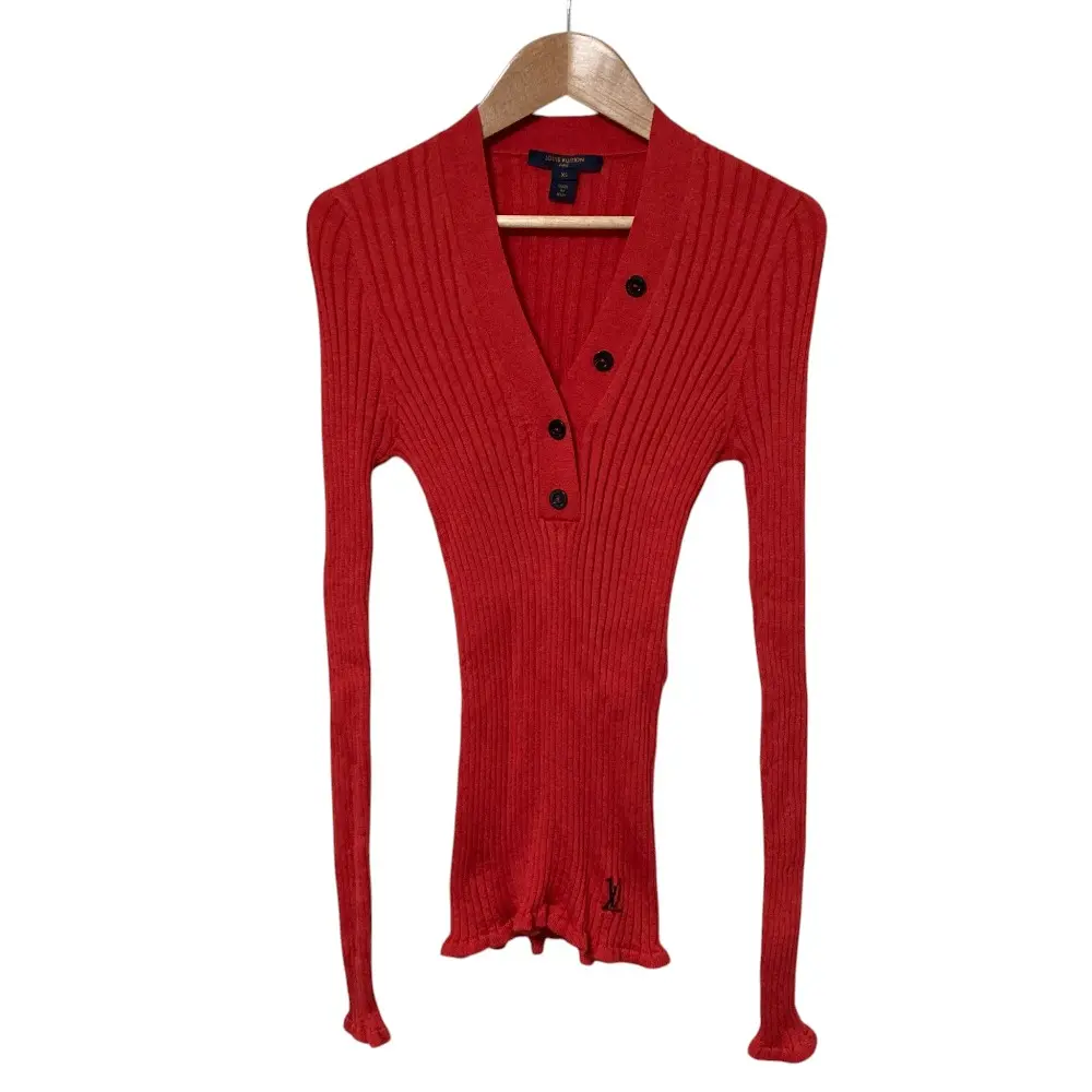 Pre-owned Louis Vuitton Wool Small Leather Goods Silk Sweater
