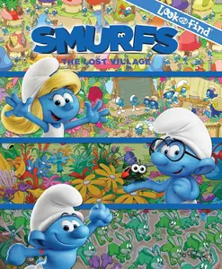 USED Book - Smurfs 3 Look and Find: The Lost Village - PI Kids by Editors of Phoenix International Publications (Hardcover) - english