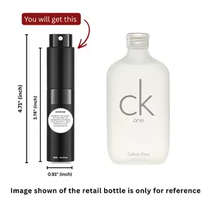 Calvin Klein CK One Eau de Toilette 8ml / 0.27oz – 100% Original Authentic Decanted Perfume Spray (Unisex)