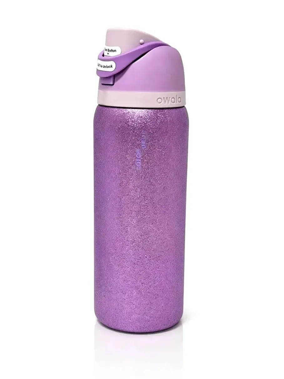 Owala 32oz Purple Glitter Water Bottle with Locking Flip Top - Durable, Spill-Proof, All-Day Hydration#LeakProofBottle #LockingLid #PushButtonLid #DoubleWallInsulated #BPAFree outdoorfun