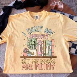 Filthy Books Retro T-Shirt | Funny Book Lover Shirt | Spicy Reader Tee | Comfort Colors Graphic Tee