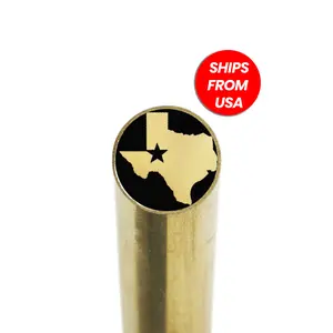 MOSAUS Mosaic Pin for Knife | Texas Map | Brass or Stainless | Decorative Brass Knife Handle Pins
