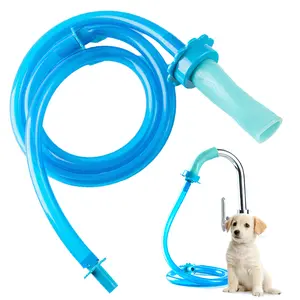 Bathtub Faucet Shower Hose Flexible Shower Wand Hose No Leak Attachment Silicone Ultra-Flex Dog Shower Adapter Portable With Pet Attach to Tub Spout 59inches Hose. No Install for Speedy Washing Clean Sink Shower
