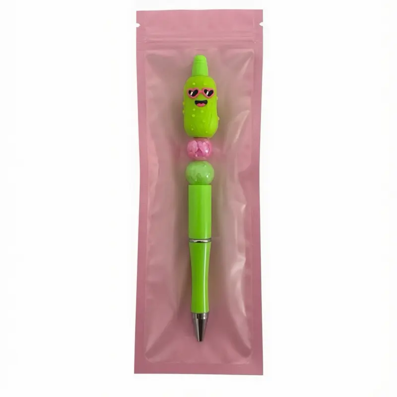 Pickle Beaded Retractable Pen - Smooth Writing Office Stationery Supplies for Writing Stationery Needs