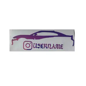 Car instagram username car decals