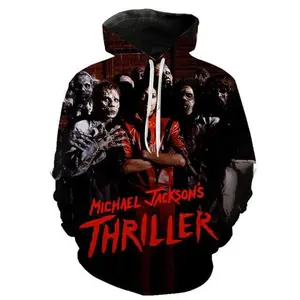 Michael Jackson Unisex Realistic 3D Print Pullover Hoodie All Over print AOP
