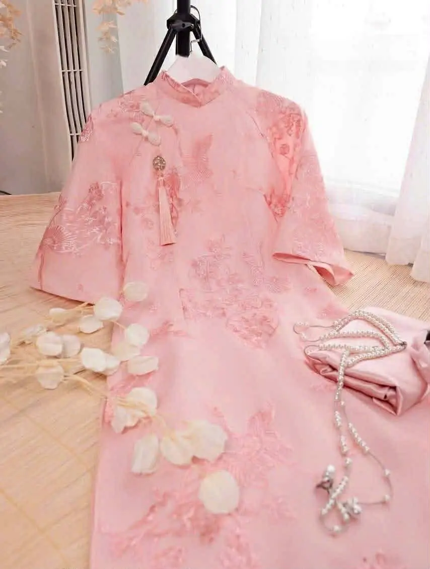 Set Traditional Vietnamese Double Layers Ao Dai - Bộ áo dài thiết kế hiện đại - Ready to ship- With pant