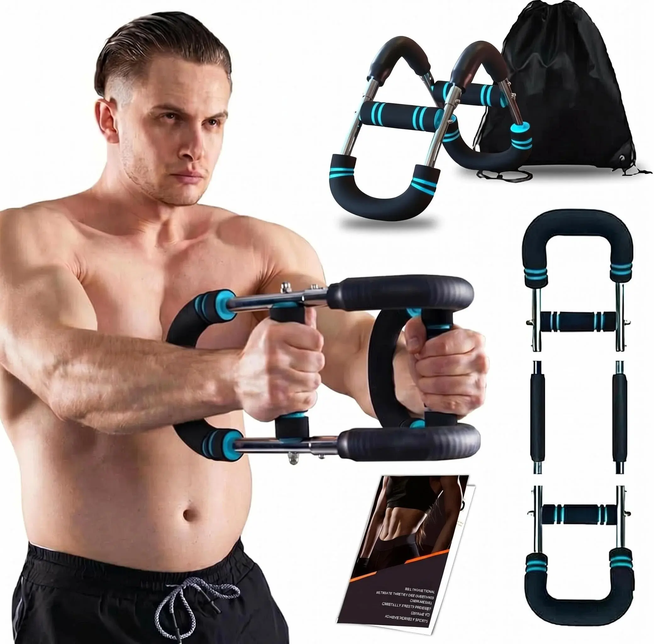 PeakPulse Arm Trainer, Adjustable Chest Workout Equipment, Arm Trainer for Men, Chest Trainer for Men, Shoulder Muscle Training, Portable Spring Resistance Home Fitness Equipment summerwins
