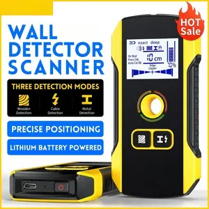 Metal Detector Wall Scanner with Newly Designed Positioning Hole for AC Live Cable Wires Metal Wood Stud Find