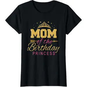 Mom of The Birthday Princess Girls Party T-Shirt Unisex T-shirt