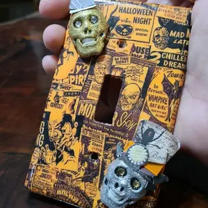 Halloween Theme Light Switch Cover