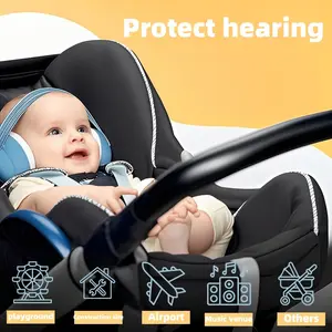 Cat Design Noise Cancelling Ear Muffs with Elastic Headband, Comfortable Fit, Durable Structure, Baby Ear Protection