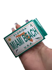 Miami Beach Florida License Plate Playing Cards Collectible for Florida Fans POKER CARD GAME Gift Set