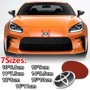 Toyota Car Emblem Covers for Front & Rear, Decorative Decals for Toyota Models, Essential Car Accessories, Ca Prop 65 Compliant