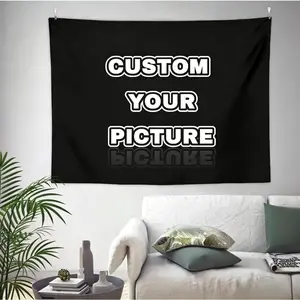 Custom Image Upload Cotton Linen Tapestry - Custom Decal, Decorative Banner, Personalized Wall Decor, 40x30-90x60 in, Ideal for Bedroom, Wedding/Birthday Party Home Supplies, TikTokshopspringglowup Photo, Custom Decal Tapestries, Decorative Banner Tapestr