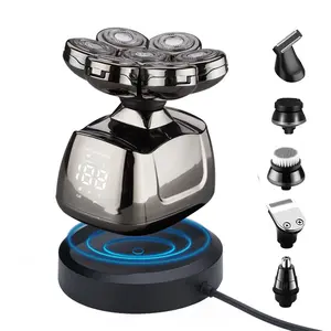 Electric Shaver for Men, Compact Face Shaver,Head Shaver Irritation, Waterproof Electric Razor with 7D Floating Heads, Close Smooth Shave, Skin-Friendly, Washable ,IPX6 Waterproof, Gifts for Men, Ideal Father's Day Gift