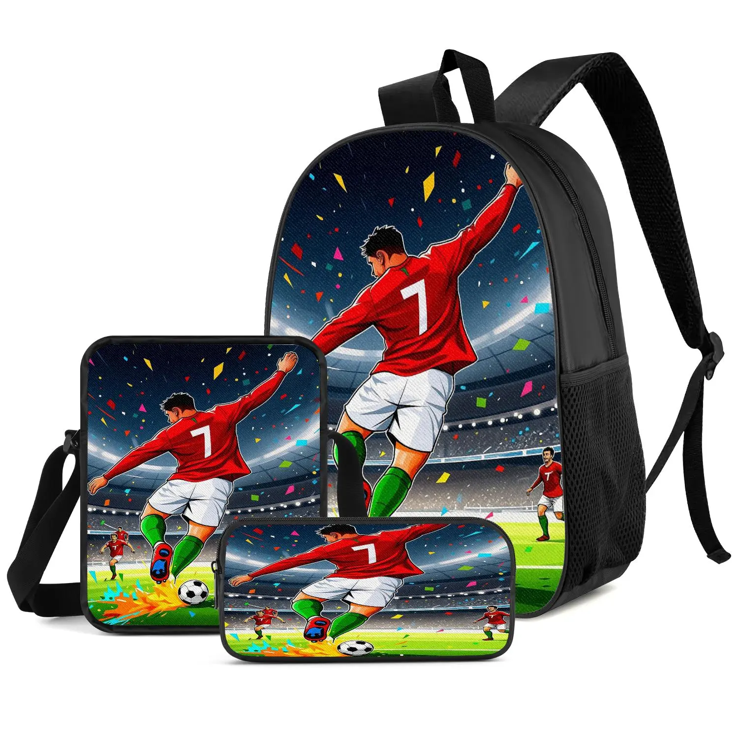 3PCS Organizer Bag Set with Zipper, Portable Storage Pouches for Travel Accessories, Cosmetics and Daily Essentials