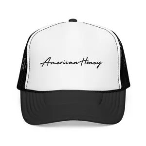 American-Style American Honey Classic Logo Foam Mesh Cap - Adjustable Size, Breezy, Casual Hats for Casual Wear, Adjustable Size Hats